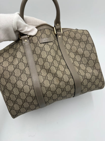 Gucci Bauletto Joy in Tela GG Supreme e Pelle Taupe - Pally Vintage Closet