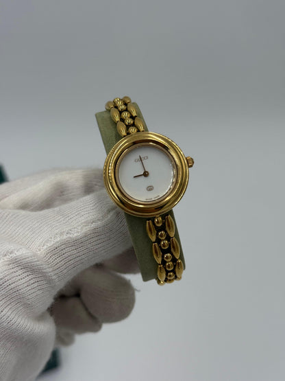 Gucci Orologio Vintage 11/12 con Ghiere Intercambiabili e Bracciale a Maglia Oro