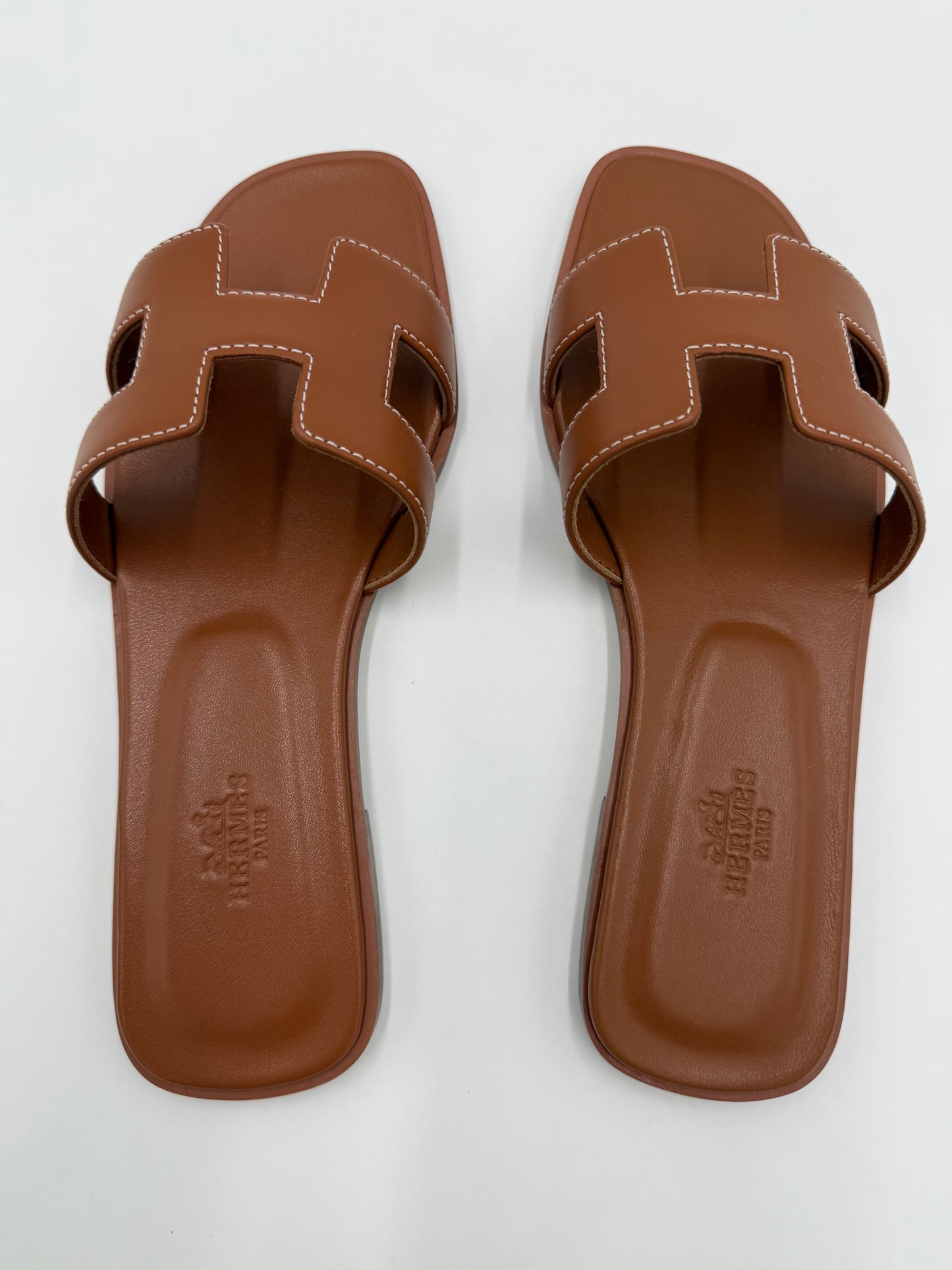 Hermès Sandali Oran in Pelle Gold