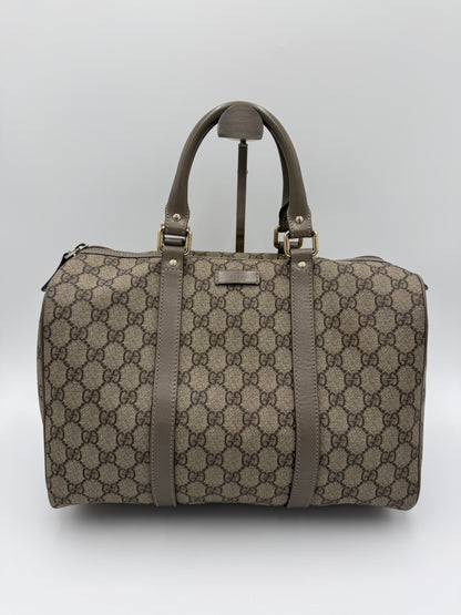 Gucci Bauletto Joy in Tela GG Supreme e Pelle Taupe - Pally Vintage Closet