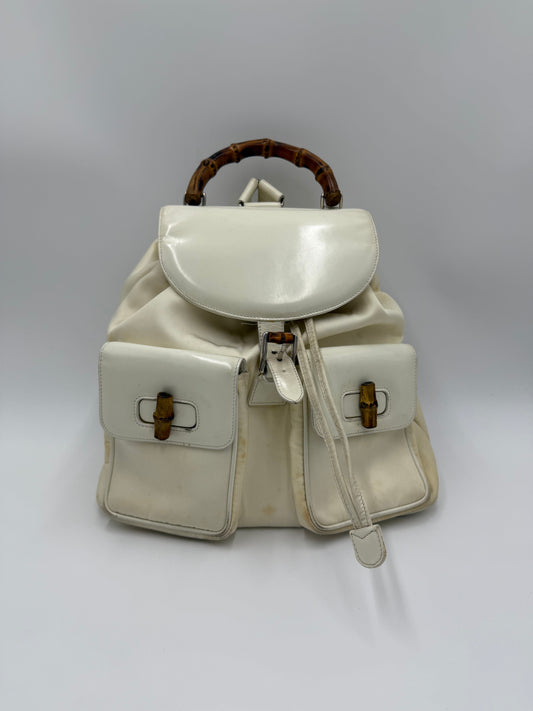 Gucci Zaino Bamboo Vintage Grande Panna