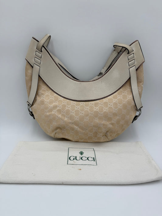Gucci Borsa Vintage in tela Monogram Avorio