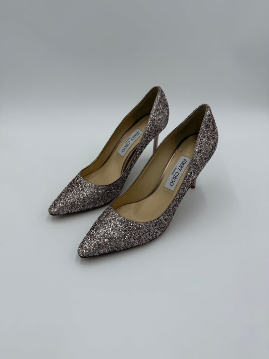 Jimmy Choo Decollété Romy 85 con Glitter