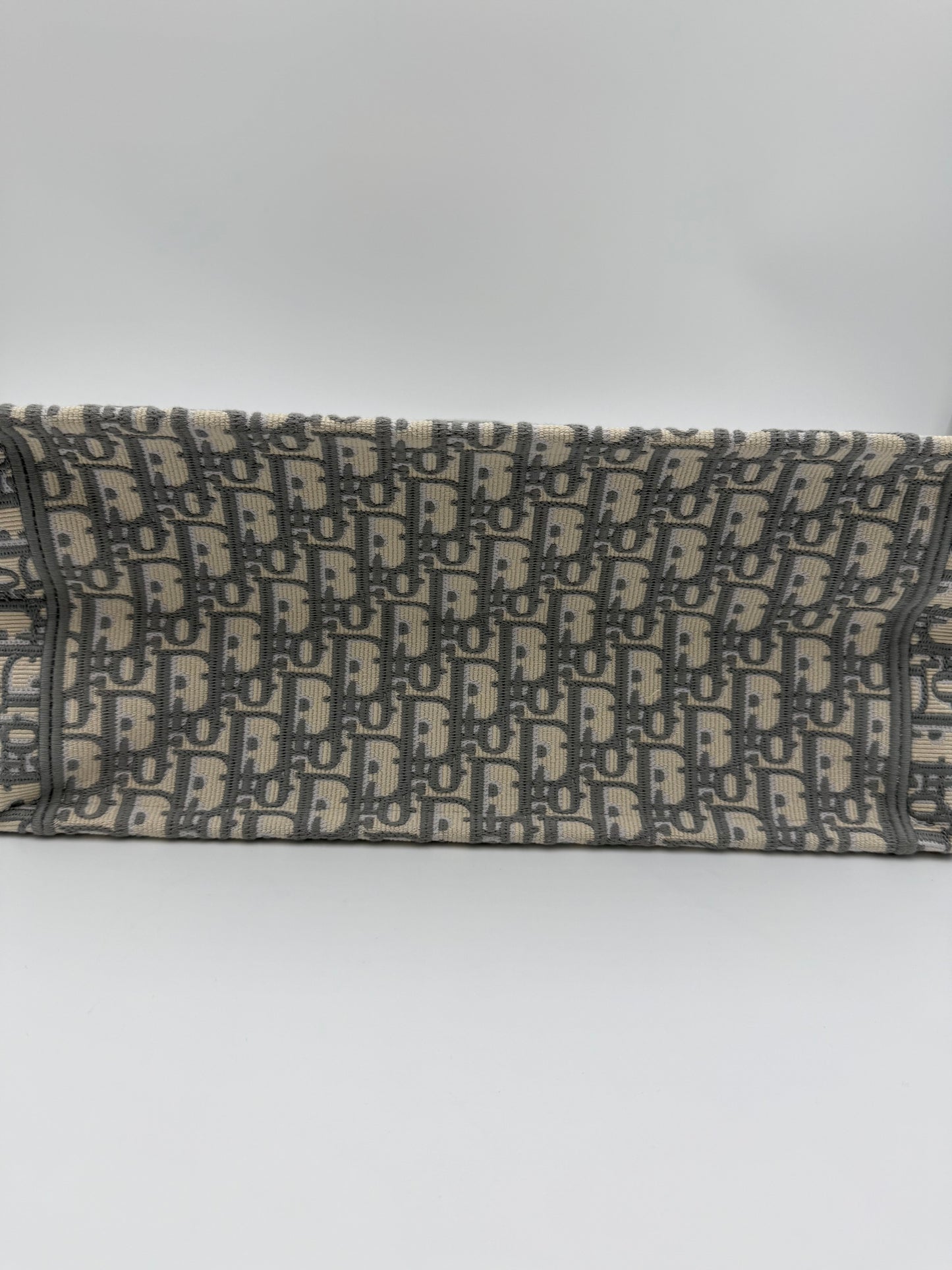 Dior Borsa Book Tote Oblique Media Grigio Chiaro