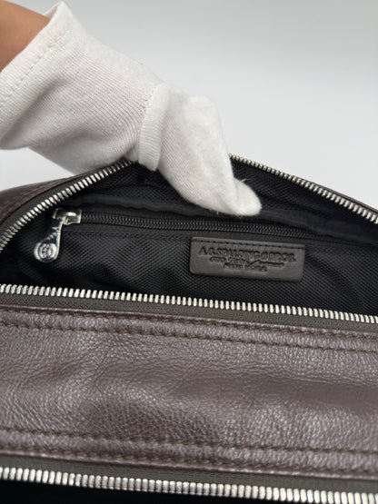 A.G. Spalding & Bros. Beauty Case in Pelle Marrone Scuro - Pally Vintage Closet