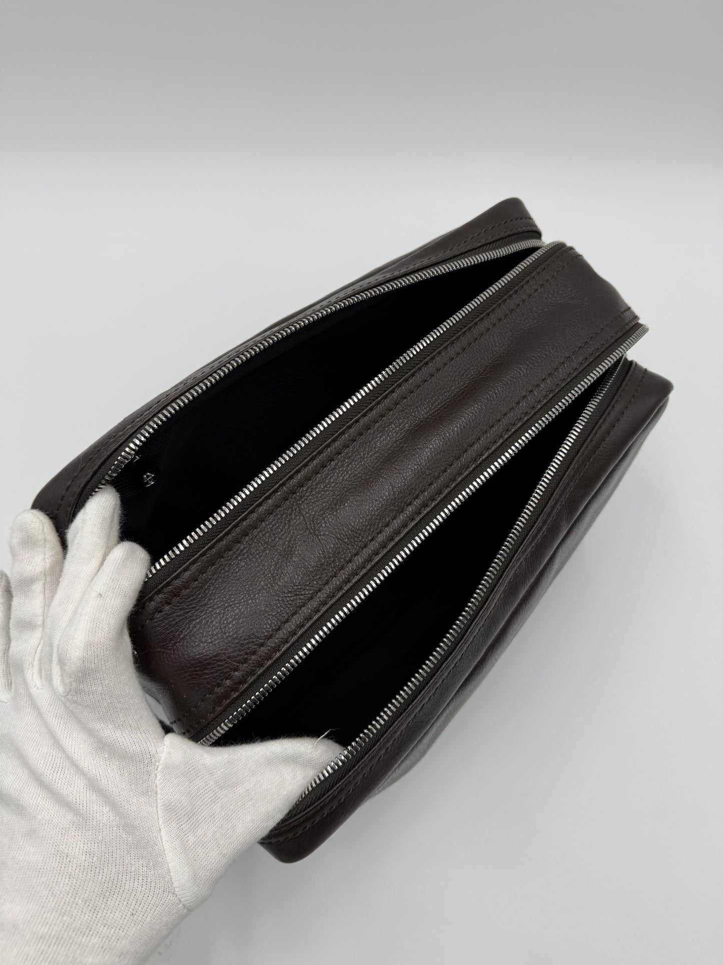 A.G. Spalding & Bros. Beauty Case in Pelle Marrone Scuro - Pally Vintage Closet