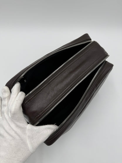 A.G. Spalding & Bros. Beauty Case in Pelle Marrone Scuro - Pally Vintage Closet