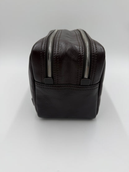 A.G. Spalding & Bros. Beauty Case in Pelle Marrone Scuro - Pally Vintage Closet