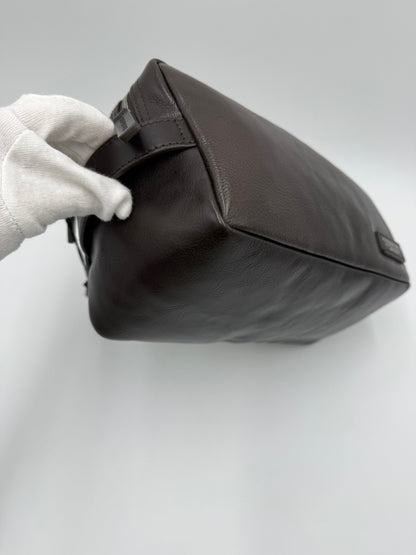 A.G. Spalding & Bros. Beauty Case in Pelle Marrone Scuro - Pally Vintage Closet