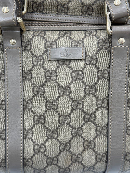Gucci Bauletto Joy in Tela GG Supreme e Pelle Taupe - Pally Vintage Closet