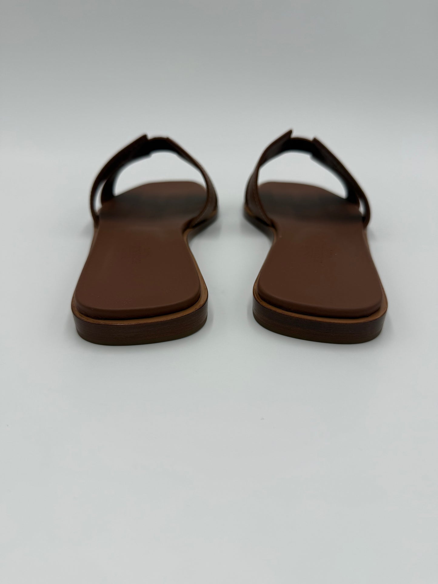 Hermès Sandali Oran in Pelle Gold