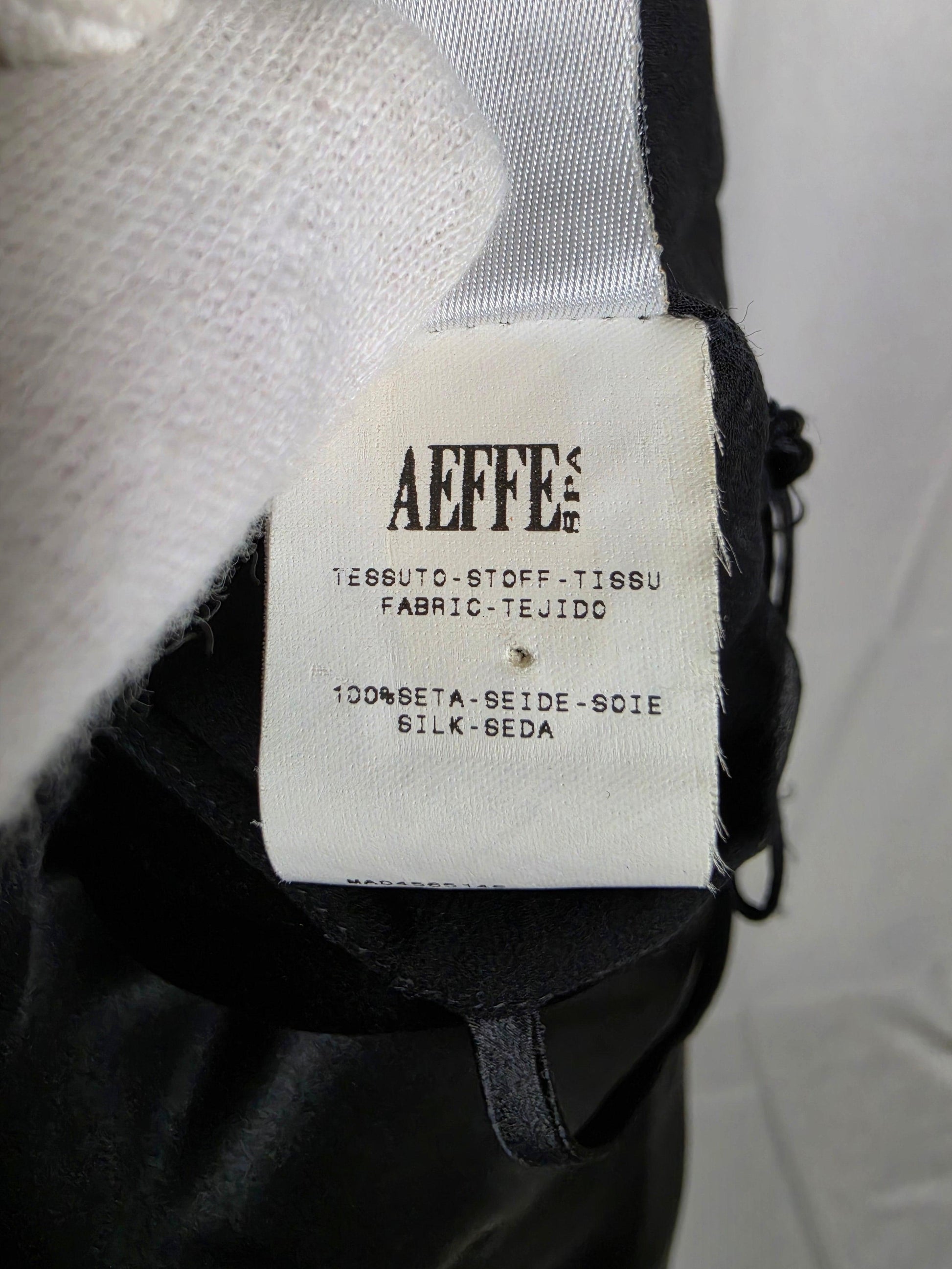 Alberta Ferretti Abito Lungo Vintage in Seta Nera - Pally Vintage Closet