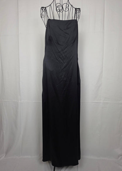 Alberta Ferretti Abito Lungo Vintage in Seta Nera - Pally Vintage Closet