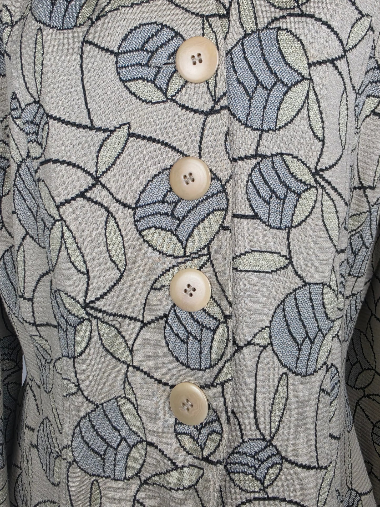 Armani Collezioni Giacca Strutturata in Jacquard Floreale Avorio - Pally Vintage Closet