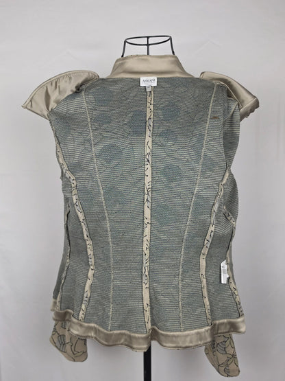 Armani Collezioni Giacca Strutturata in Jacquard Floreale Avorio - Pally Vintage Closet