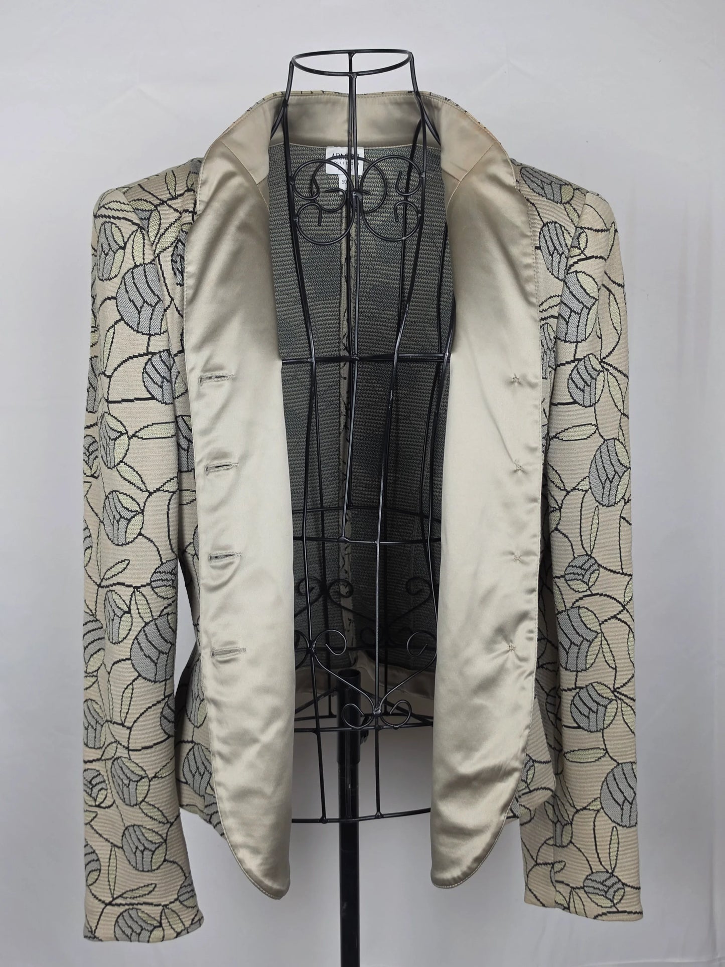 Armani Collezioni Giacca Strutturata in Jacquard Floreale Avorio - Pally Vintage Closet