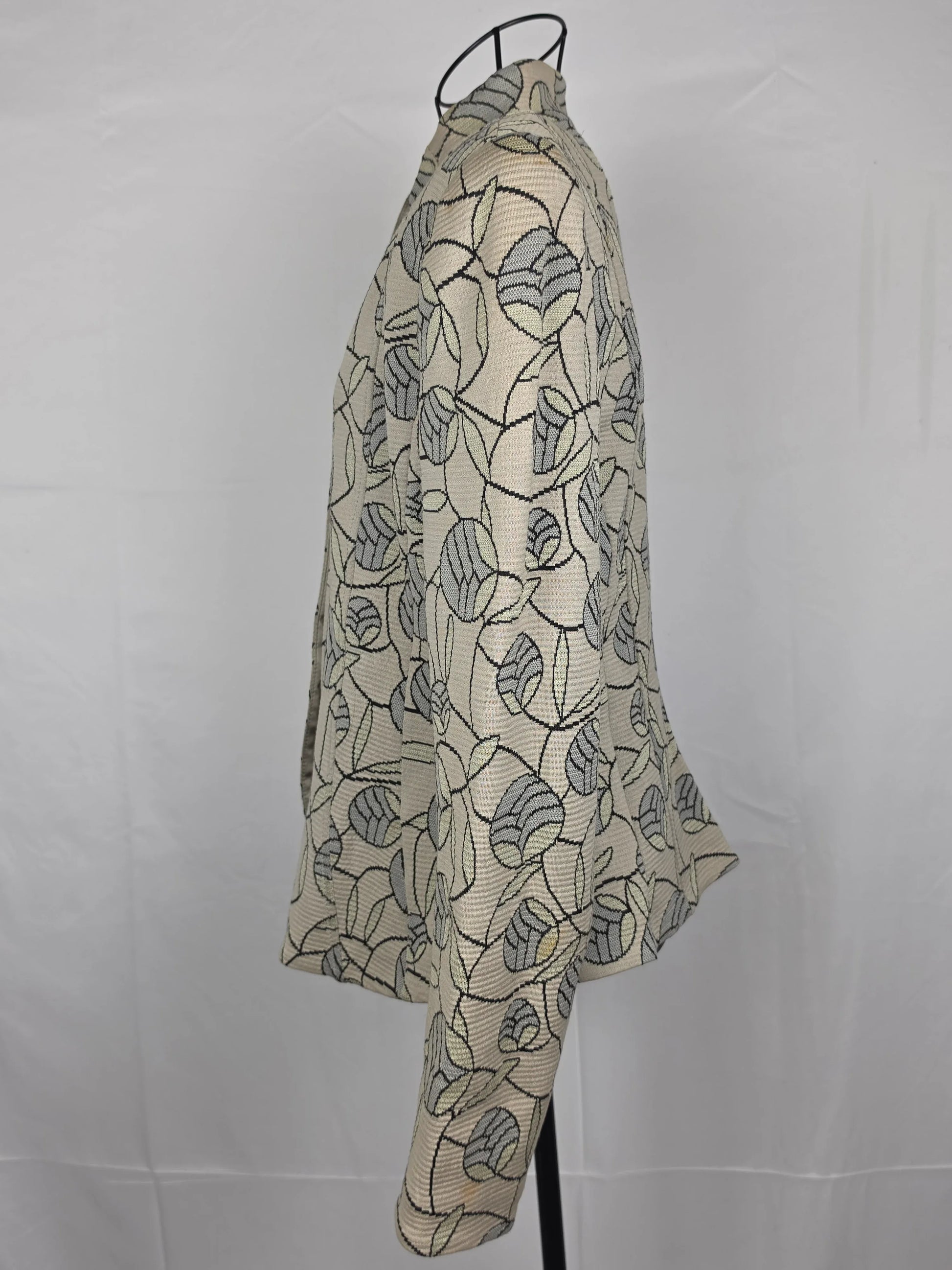 Armani Collezioni Giacca Strutturata in Jacquard Floreale Avorio - Pally Vintage Closet