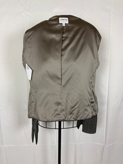 Armani-Collezioni-Giacca-Vintage-Seta-e-Lana-Grigia-69400578654532 - Pally Vintage Closet