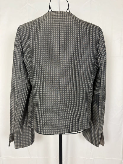 Armani-Collezioni-Giacca-Vintage-Seta-e-Lana-Grigia-69400578752836 - Pally Vintage Closet