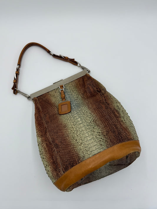 Prada Borsa Hobo Vintage in Pitone