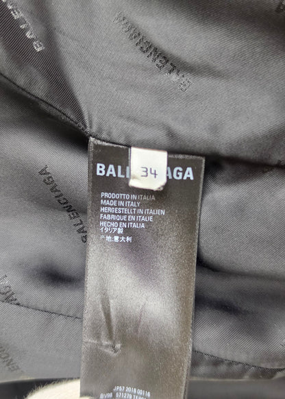 Balenciaga Blazer Strutturato in Cotone Blu Elettrico - Pally Vintage Closet