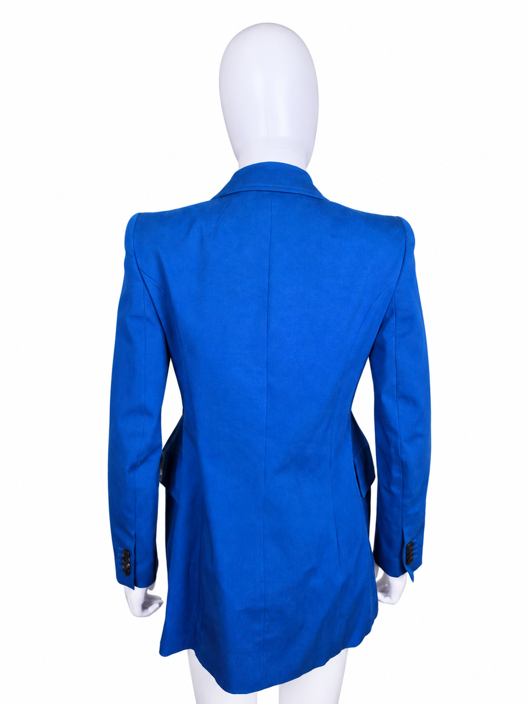 Balenciaga Blazer Strutturato in Cotone Blu Elettrico - Pally Vintage Closet