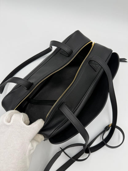 Balenciaga East-West Hammered Leather Shoulder Bag