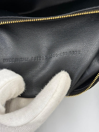 Balenciaga East-West Hammered Leather Shoulder Bag