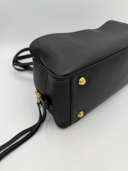 Balenciaga East-West Hammered Leather Shoulder Bag