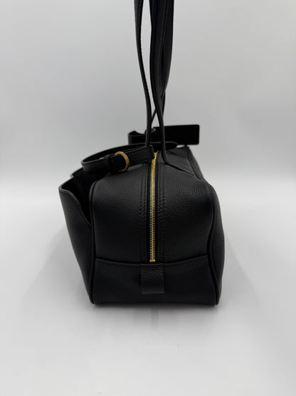 Balenciaga East-West Hammered Leather Shoulder Bag