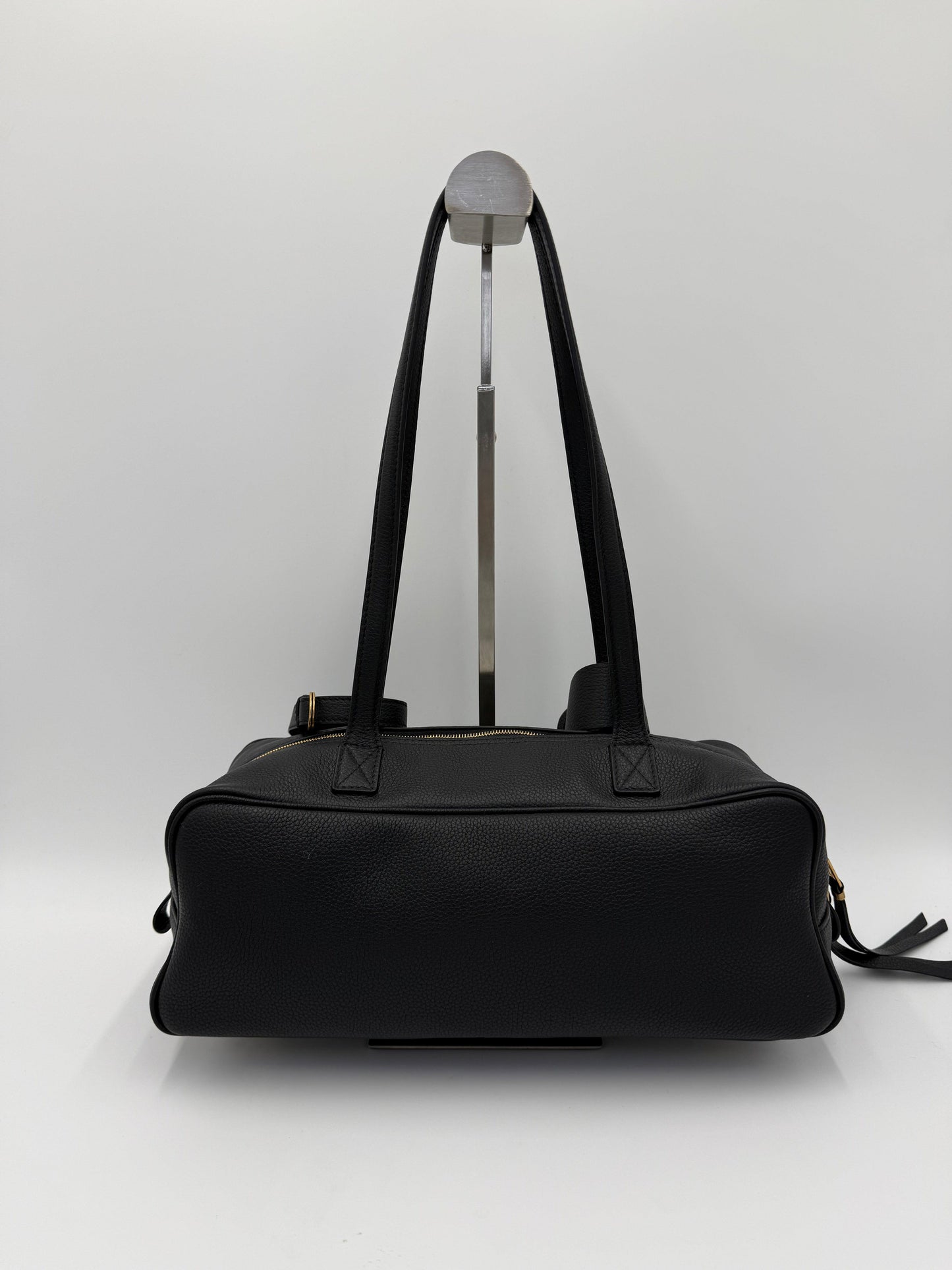 Balenciaga East-West Hammered Leather Shoulder Bag