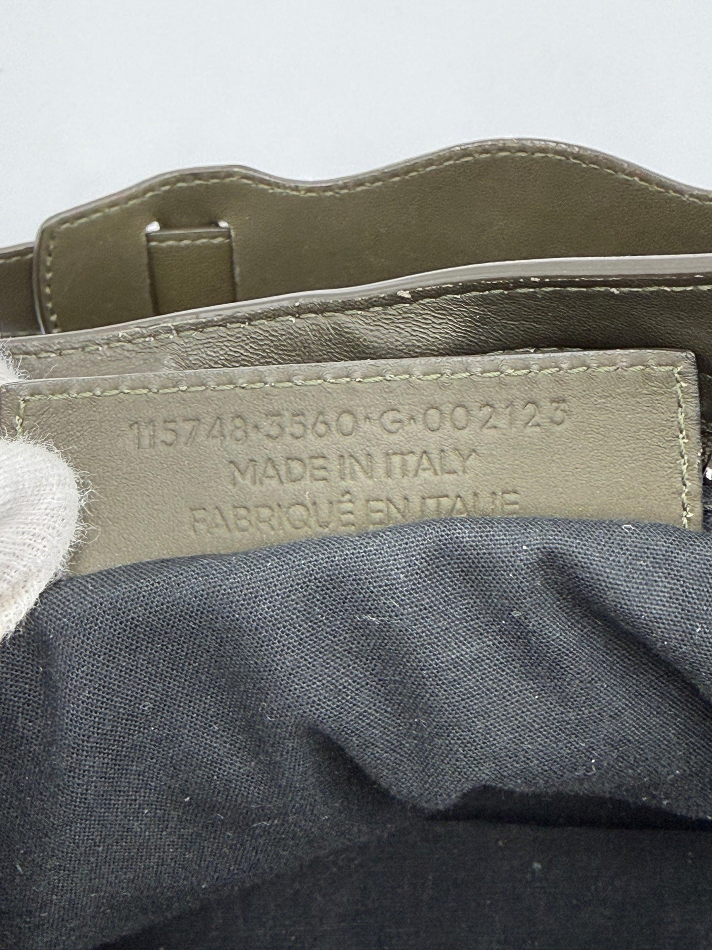 Balenciaga-Borsa-a-tracolla-Neo-Classic-City-Pelle-e-Nylon-Verde-Cachi-70493949919556 - Pally Vintage Closet