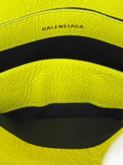 Balenciaga Borsa&nbsp;Ville Top Handle Edizione Speciale Gothic Logo Mini Giallo Fluo - Pally Vintage Closet