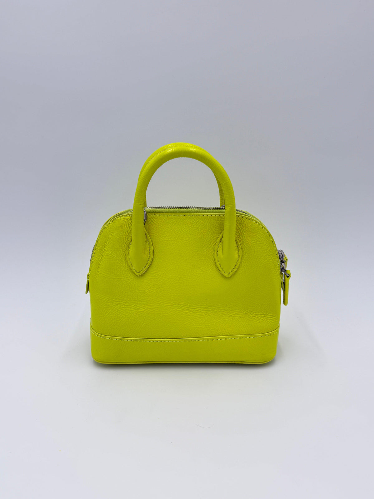 Balenciaga Borsa&nbsp;Ville Top Handle Edizione Speciale Gothic Logo Mini Giallo Fluo - Pally Vintage Closet