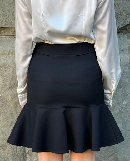 Balenciaga-Gonna-Vintage-in-Lana-e-Seta-Taglio-Peplum-Nero-70397341139268 - Pally Vintage Closet