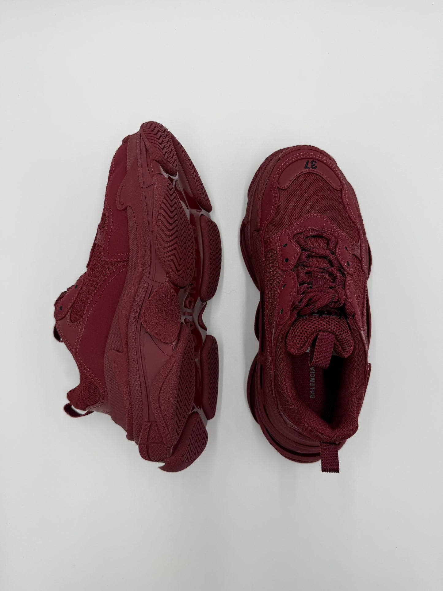 Balenciaga Sneakers Triple S Total Monocolore Bordeaux - Pally Vintage Closet