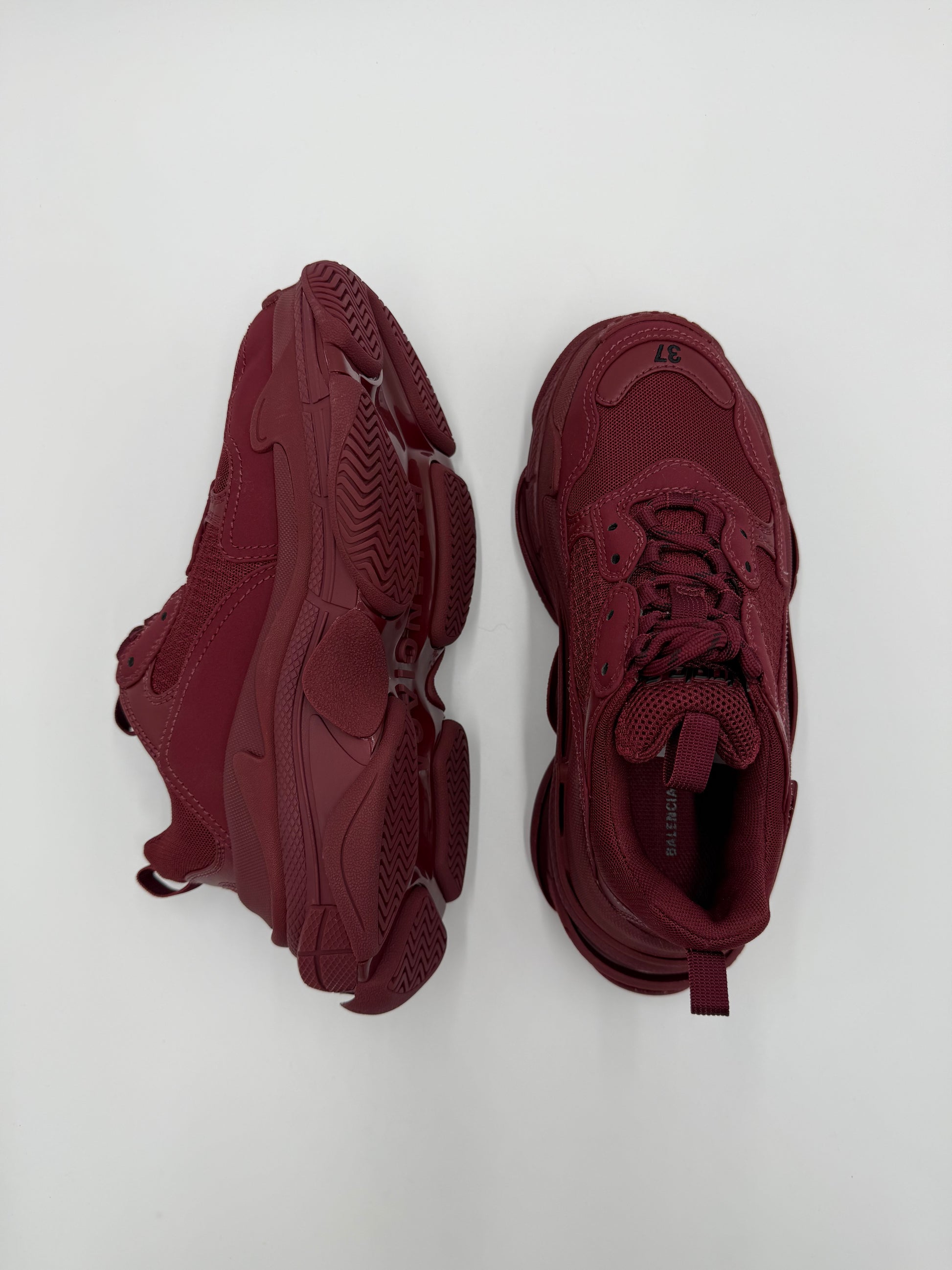 Balenciaga Sneakers Triple S Total Monocolore Bordeaux - Pally Vintage Closet