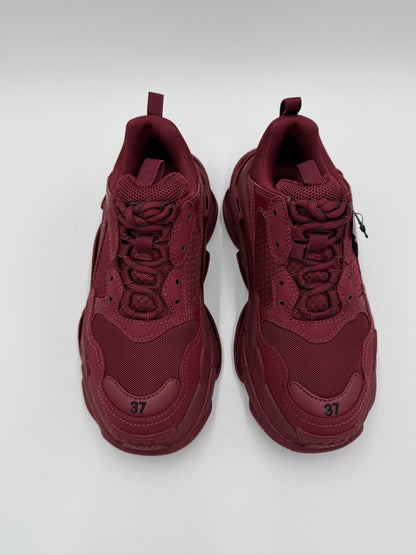Balenciaga Sneakers Triple S Total Monocolore Bordeaux - Pally Vintage Closet