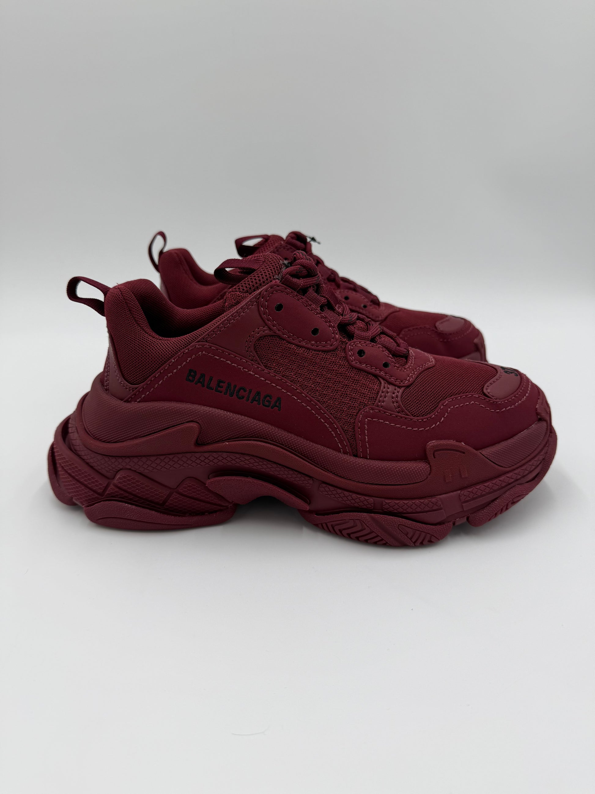 Balenciaga Sneakers Triple S Total Monocolore Bordeaux - Pally Vintage Closet