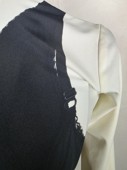 Balenciaga Top Ibrido Trompe-l'œil Balenciaga 2022 Bianco e Nero - Pally Vintage Closet