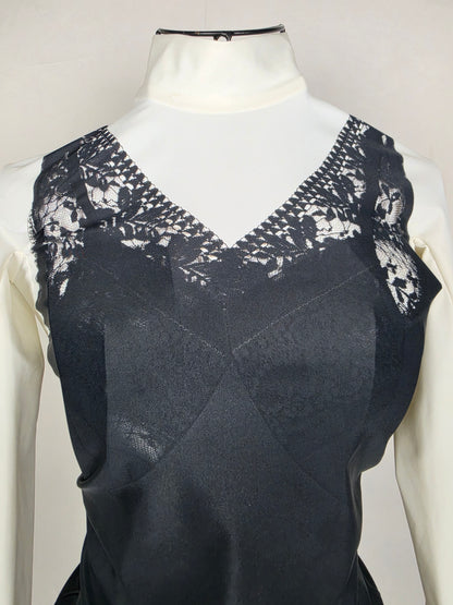 Balenciaga Top Ibrido Trompe-l'œil Balenciaga 2022 Bianco e Nero - Pally Vintage Closet