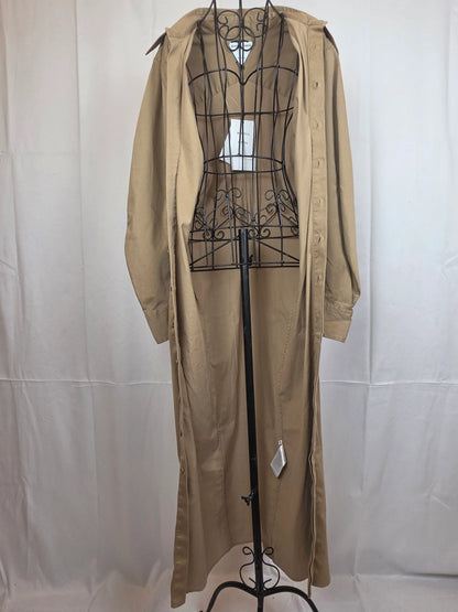 Bottega-Veneta-Abito-Chemisier-Soft-Washed-in-Misto-Cotone-e-Seta-Beige-70263529767236 - Pally Vintage Closet