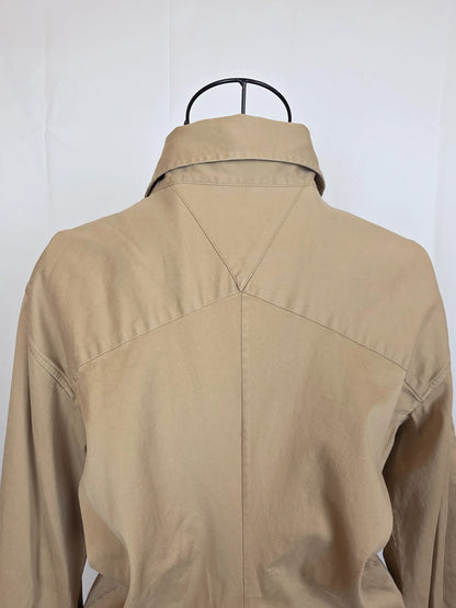 Bottega-Veneta-Abito-Chemisier-Soft-Washed-in-Misto-Cotone-e-Seta-Beige-70263529800004 - Pally Vintage Closet