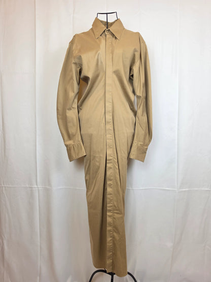 Bottega-Veneta-Abito-Chemisier-Soft-Washed-in-Misto-Cotone-e-Seta-Beige-70263529963844 - Pally Vintage Closet