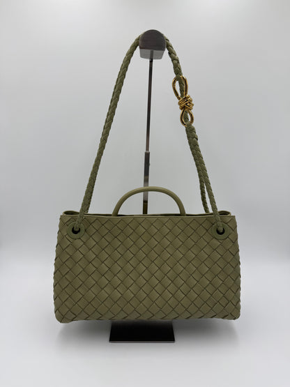 Bottega Veneta Borsa Andiamo East-West Piccola Verde Salvia - Pally Vintage Closet