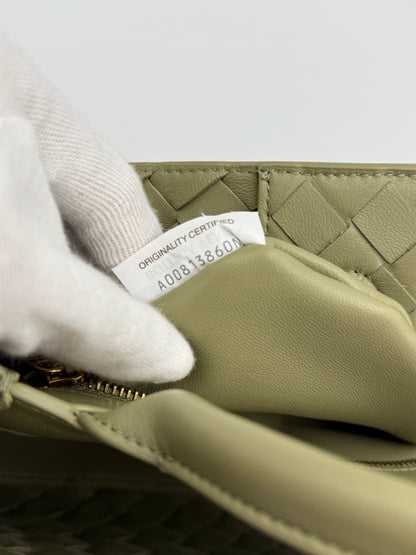 Bottega Veneta Borsa Andiamo East-West Piccola Verde Salvia - Pally Vintage Closet