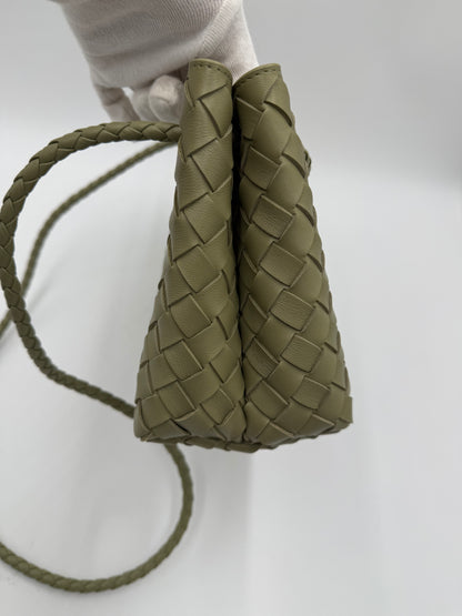 Bottega Veneta Borsa Andiamo East-West Piccola Verde Salvia - Pally Vintage Closet