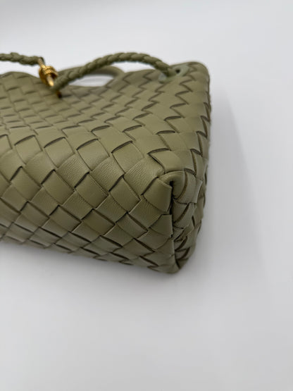 Bottega Veneta Borsa Andiamo East-West Piccola Verde Salvia - Pally Vintage Closet
