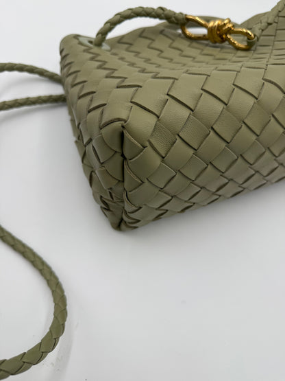 Bottega Veneta Borsa Andiamo East-West Piccola Verde Salvia - Pally Vintage Closet