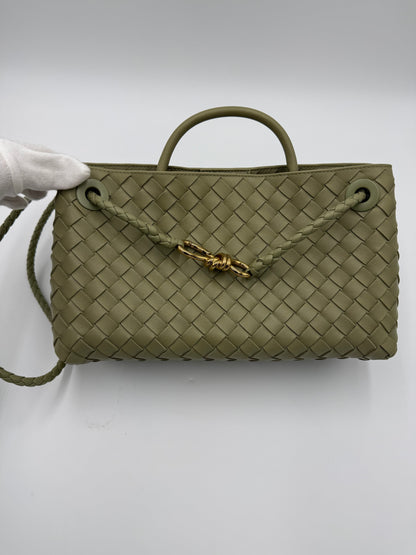 Bottega Veneta Borsa Andiamo East-West Piccola Verde Salvia - Pally Vintage Closet